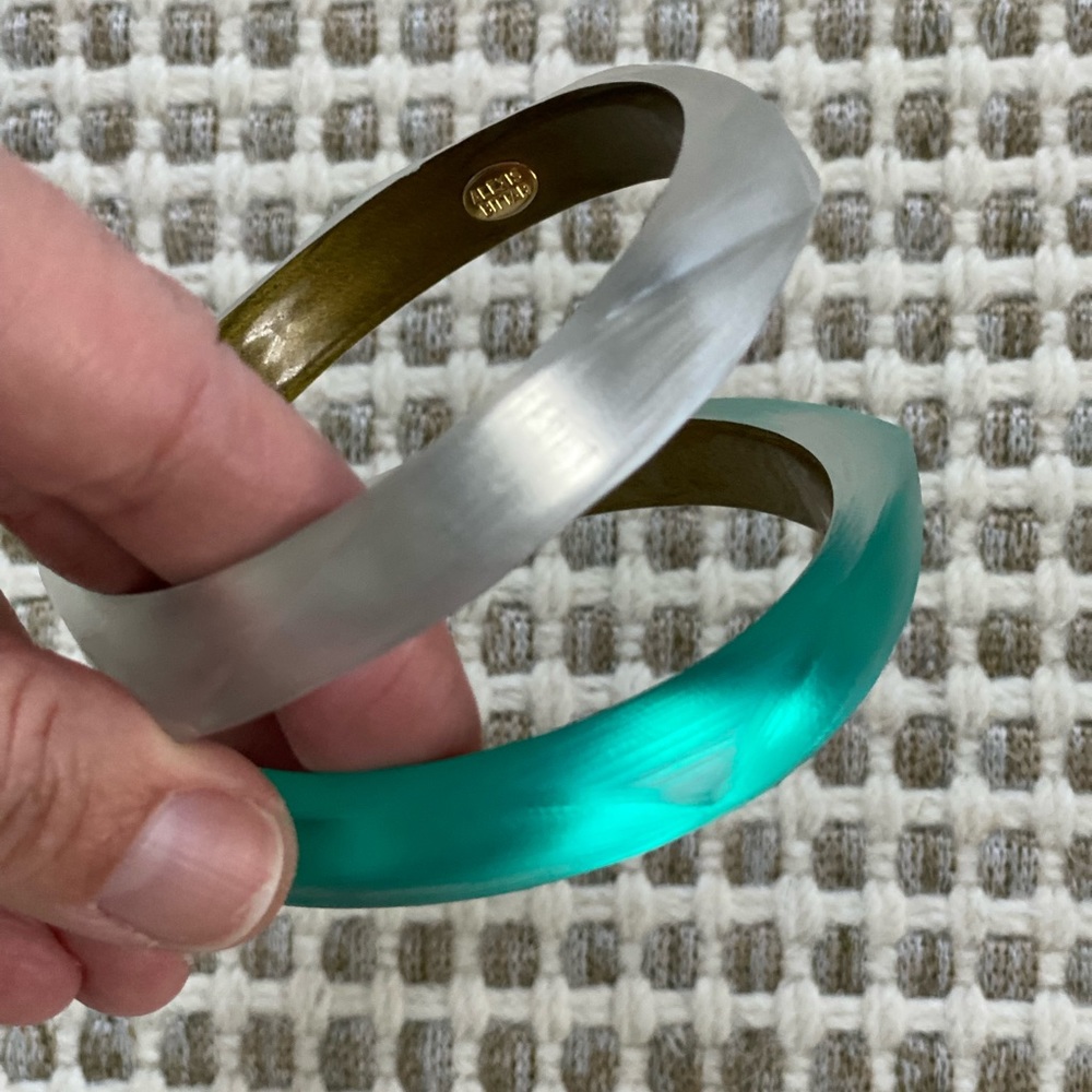 Set of 2 Alexis Bittar Lucite Bangle Bracelets